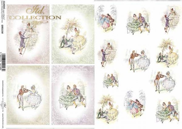 papel decoupage clásico D0611M