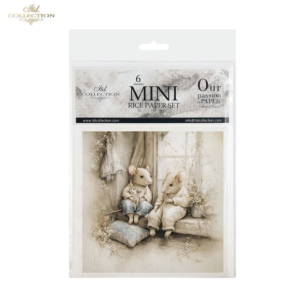 Myszki, sielanka, akwarela, retro, las, natura*Mice, idyll, watercolour, retro, forest, nature*Mäuse, Idylle, Aquarell, Retro, Wald, Natur*Ratones, idilio, acuarela, retro, bosque, naturaleza
