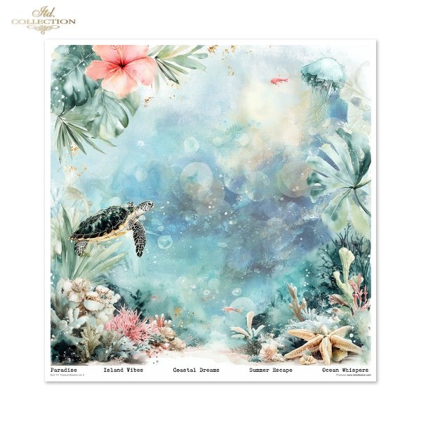 Papeles Scrapbooking SLS-111 Tropical Dreams vol. 2