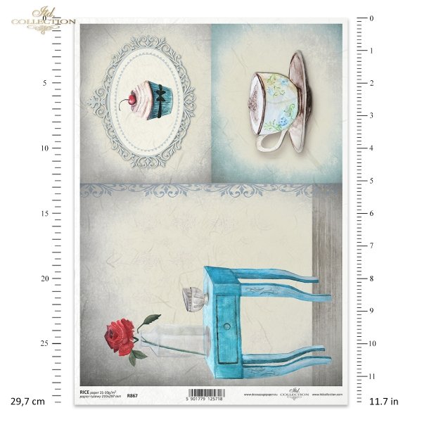 róża, filiżanki, filiżanka, kawa, stolik, ciastko, autorka grafik: Magda Stanczew, R867, rose, cups, teacup, coffee, table, cake, Rose, Tassen, Teetasse, Kaffee, Tisch, Kuchen, rosa, taza de té, café, mesa, pastel