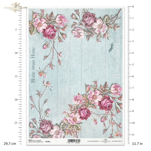 Home Sweet Home, retro, floral motifs, flowers, roses, board, blue boards, wooden floor, florale Motive, Blumen, Rosen, Brett, blaue Bretter, Holzboden, motivos florales, flores, rosas, tablero, tableros azules, suelo de madera