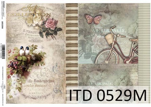 papel decoupage clásico D0529M