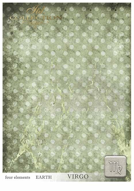 Papiery do scrapbookingu w zestawach - cztery żywioły-Ziemia*Papers for scrapbooking in sets - four elements - Earth