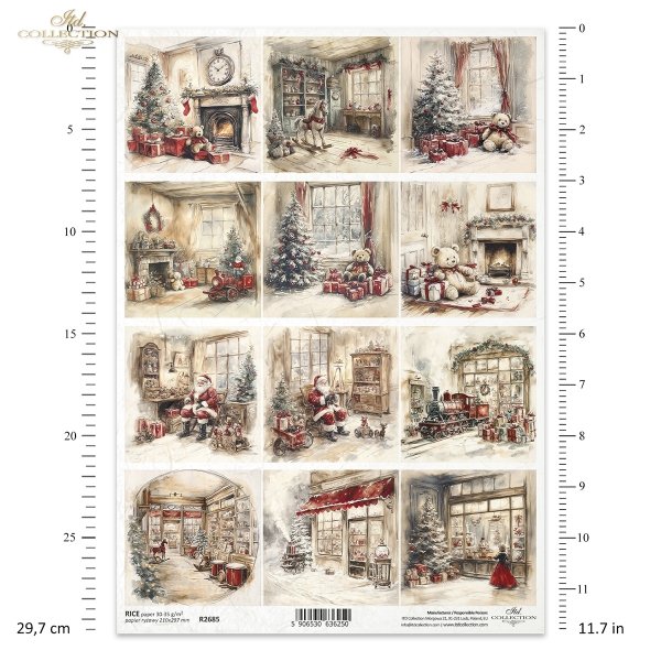 Papel de arroz para decoupage R2685