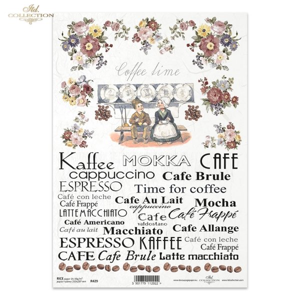 inscriptions, Subtitles, coffee time, coffee, coffee beans, Cafe, Kaffee, Mokka, Cafe au Lait, Espresso, macchiato, espresso, time for coffee, flowers, retro, R429