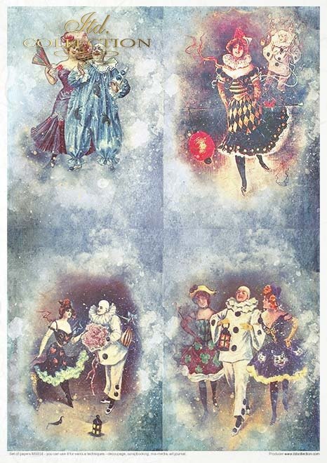 Seria Carnival - Pierrot in love - Karnawał - Zakochany Pierrot * Series Carnival - Pierrot in love