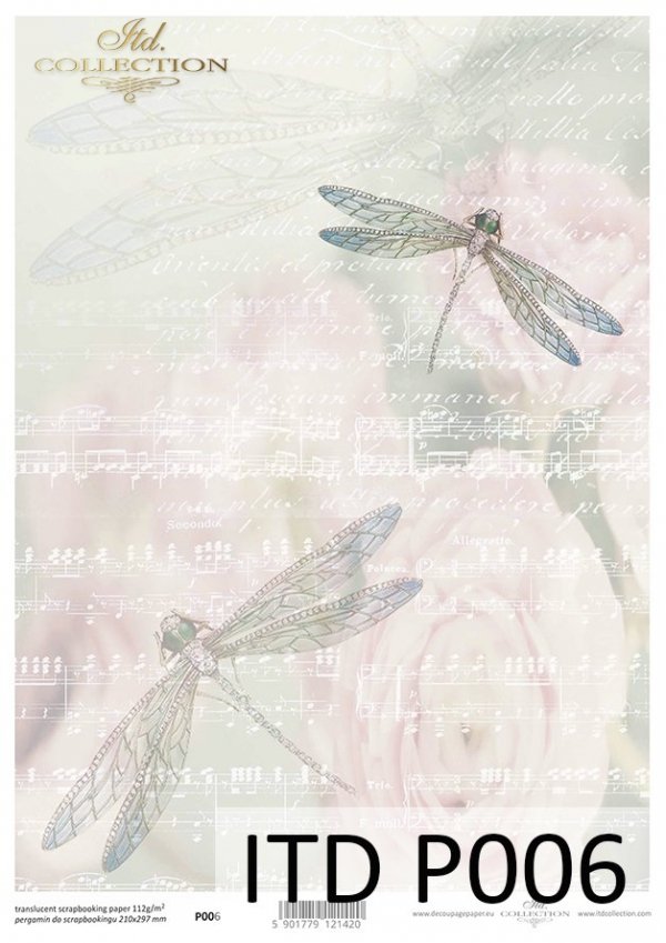 papel para scrapbooking - el papel translúcido P0006