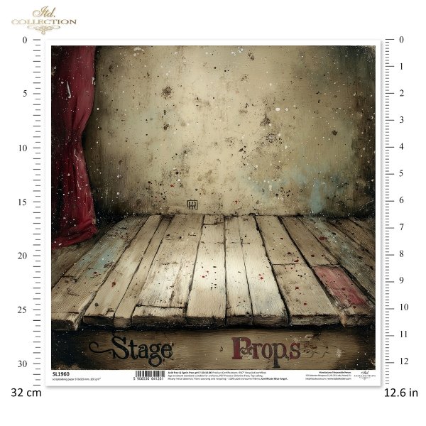 Kurtyna, teatr, scena, vintage, retro, deski, drewno, teatralne rekwizyty, scenografia, stary styl
