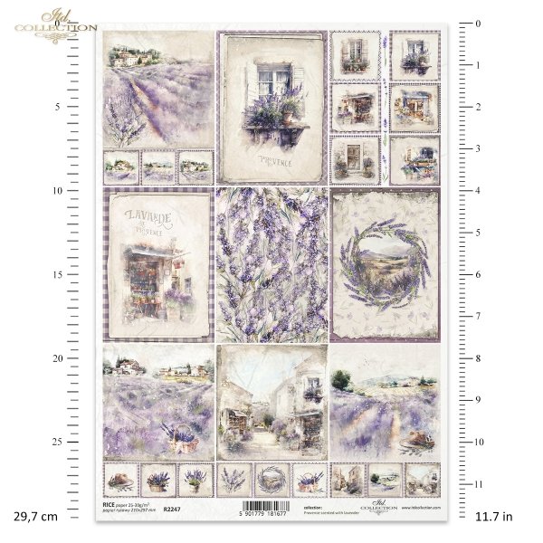 lawendowe pola, lawenda, lawendowy, lawendowe, widoczki, krajobraz, miasteczko, okno, okna, drzwi, wianek, Prowansja, miniatura, miniatury, lavender fields, lavender, views, landscape, town, window, door, garland, Provence, miniature