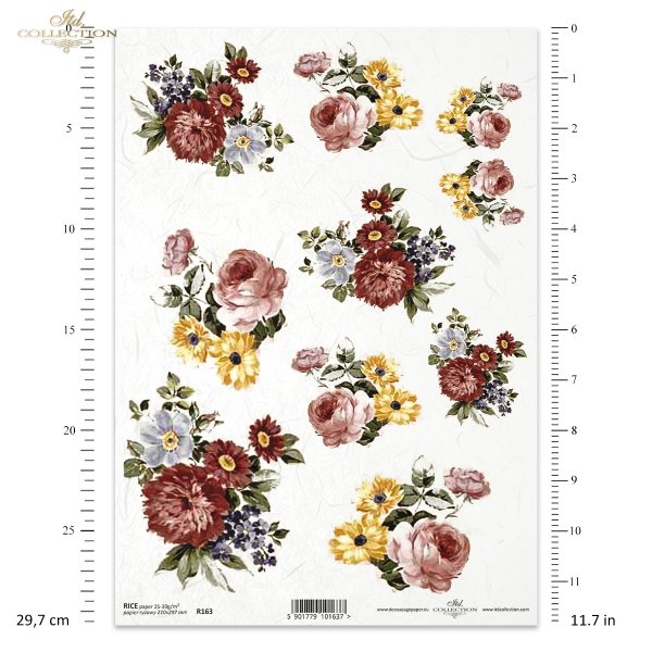  papier-ryżowy-decoupage-łąka-ogród-lato-bukiet-kwiaty-R0163