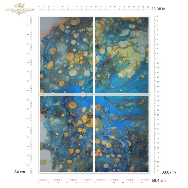 Papier morwowy decoupage FPA1013 seria Inspiracje Klimtem * Mulberry decoupage paper FPA1013 Inspired by Klimt series * Papel decoupage morera FPA1013 Inspired by Klimt