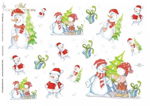 Christmas, winter, snowman, children's, D309, Dorota Marciniak