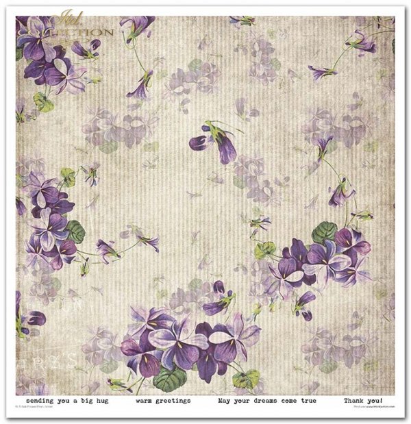Seria Flower Post - Violet*Series Flower Post - Violet* Serie Blumenpost - Violett* Serie - Flower Post - Violeta