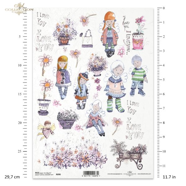 Kids, basket, Valentine's Day, heart, hearts, I love you, angel, angels, flower, flowers, Dorota Marciniak, R090