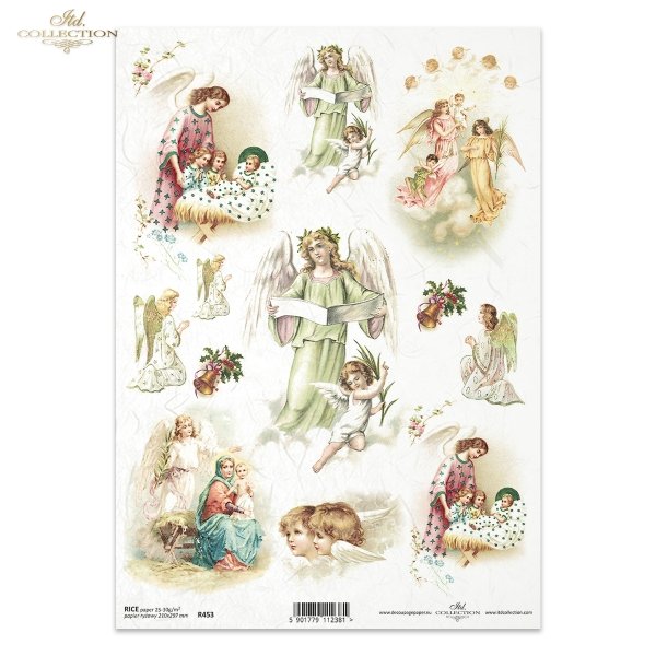 angel heads, angel wings, angels, Christmas, winter,