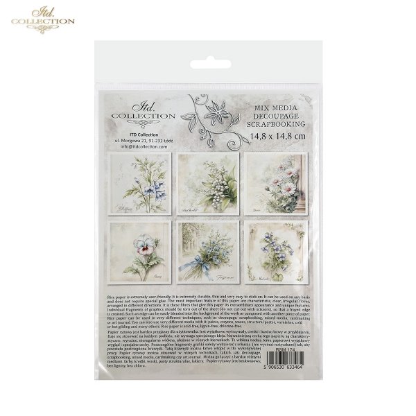 Zestaw papierów ryżowych (HS code 48021000) RSM174