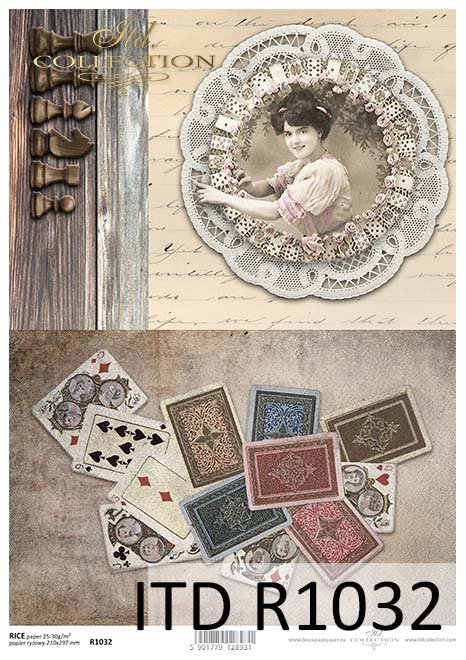 karty do gry, ruletka, figury do szachów*playing cards, roulette, figures chess