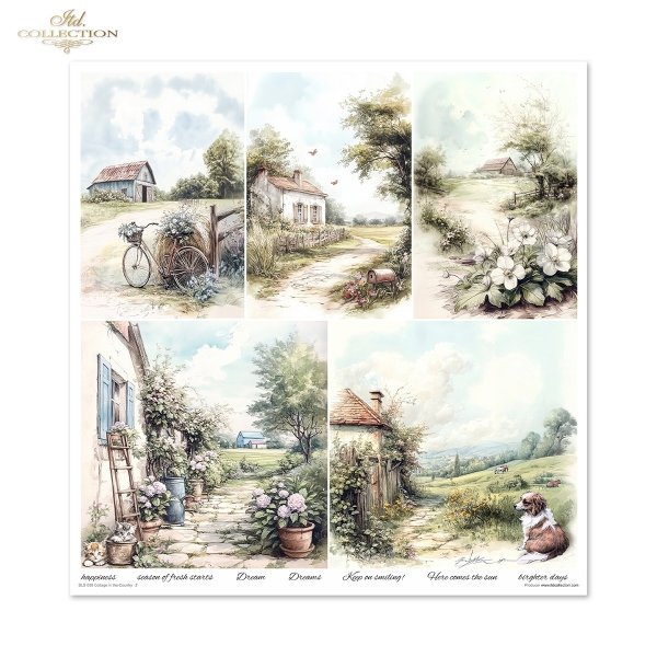 Zestaw do scrapbooking (HS code 48025890) SLS-088 Cottage in the Country