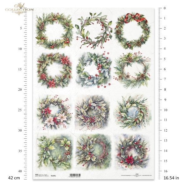 zimowe wianki*winter garlands*Wintergirlanden*guirnaldas de invierno