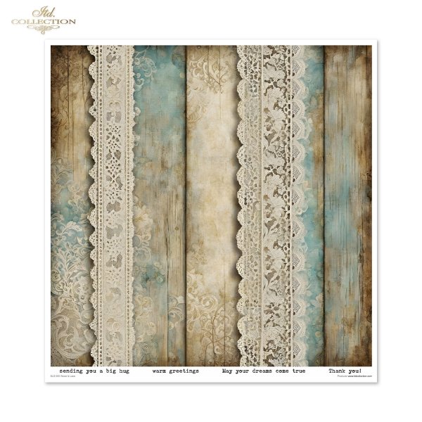 Zestaw do scrapbooking (HS code 48025890) SLS-080 Wood &amp; Lace