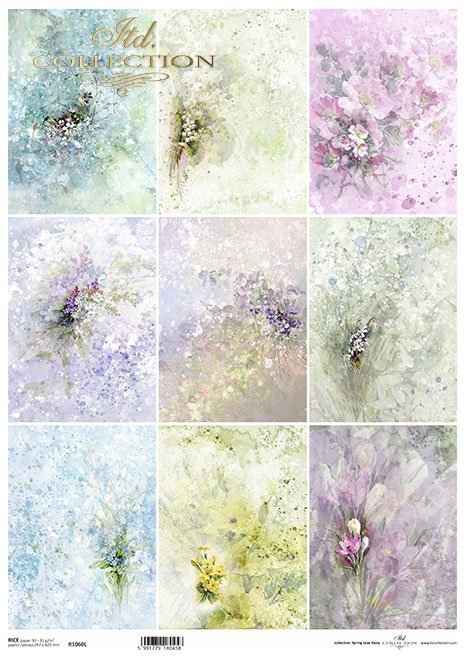 wiosenne akwarelowe kwiaty, miniatury*spring watercolour flowers, miniatures*Frühlings-Aquarellblumen, Miniaturen*flores de primavera en acuarela, miniaturas