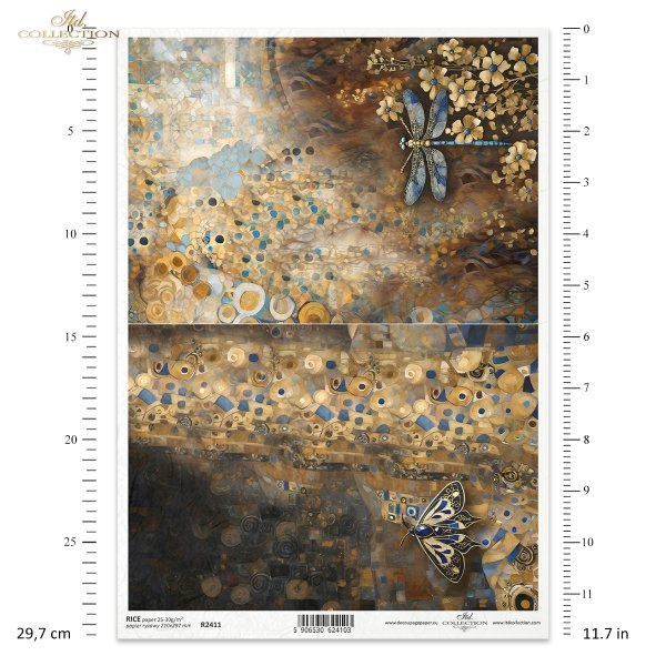 złoto, dekoracyjne wzory, mozaiki, motywy secesyjne*gold, decorative patterns, mosaics, Art Nouveau motifs