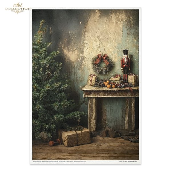 robot, prezenty, święta, vintage, retro, Dziadek do Orzechów, wieniec, pomarańcze, szyszki, lalka, bombki, choinka, pluszowy królik, fotel, pociąg zabawkowy, baletnica, pozytywka, zasłony, konik na biegunach*robot, gifts, Christmas, vintage, retro, Nutcra