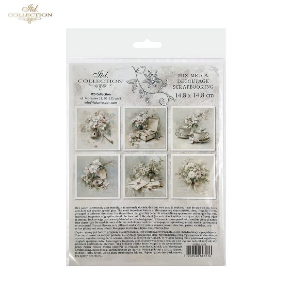 Zestaw papierów ryżowych (HS code 48021000) RSM259