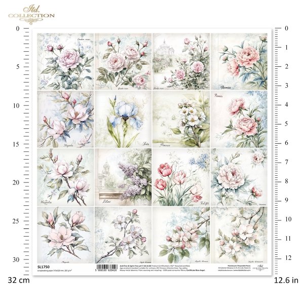 Papier do scrapbooking (HS code 48025890) SL1750