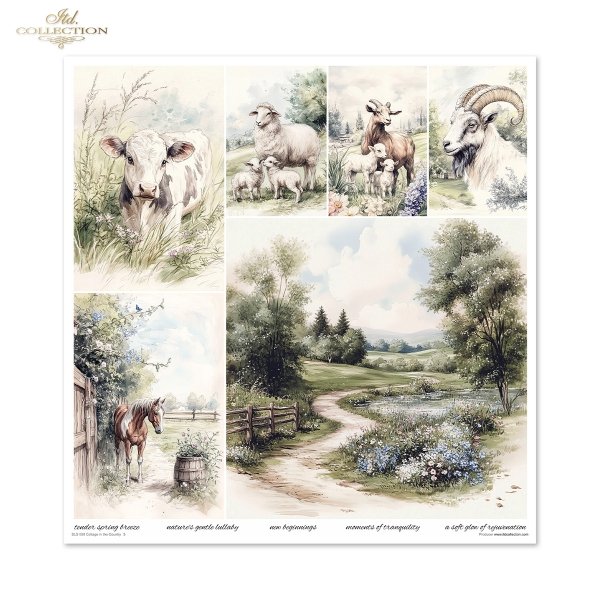 Zestaw do scrapbooking (HS code 48025890) SLS-088 Cottage in the Country