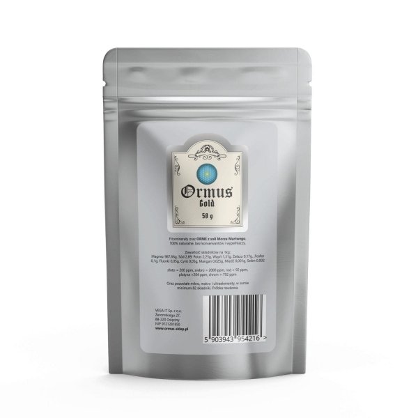 ORMUS ORME GOLD 50g Pierwiastki życia MOCNY proszek  ze złotem Au
