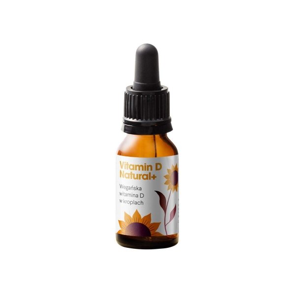 HealthLabs Vitamin D Natural+ wegańska witamina D w kroplach 9.9ml (P1)