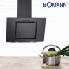 Okap kominowy kuchenny skośny  60 cm pochłaniacz Bomann DU 7602 G czarny