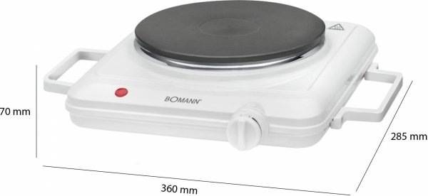 Kuchenka elektryczna przenośna jednopalnikowa Bomann EKP 5027 CB
