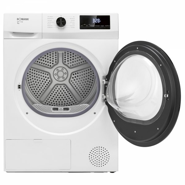 Suszarka bębnowa z pompą ciepła Bomann WPT 7154 (biała)