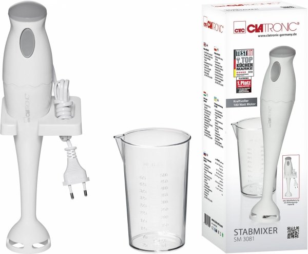 Blender ręczny Clatronic SM 3081 (biały)