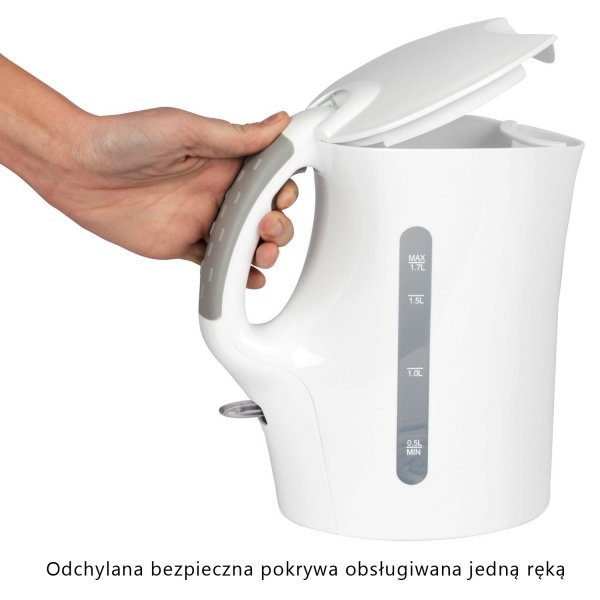 Czajnik elektryczny bezprzewodowy 1,7L Clatronic WK 3445 (biały)