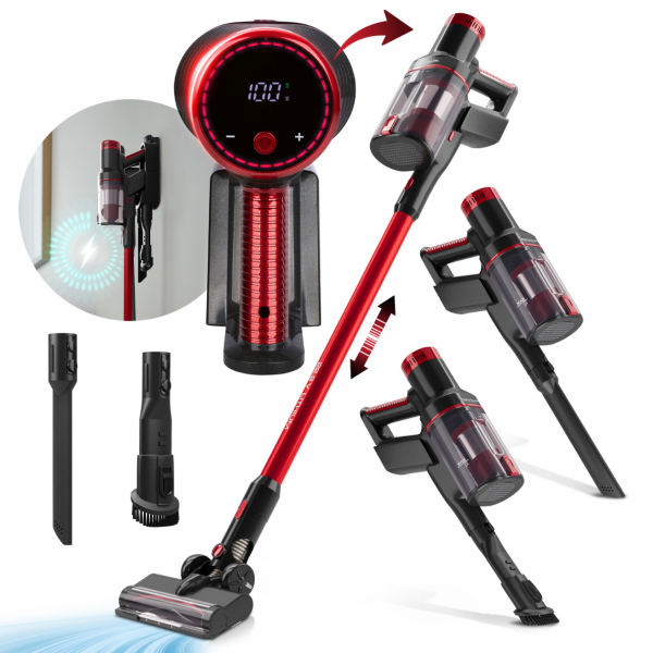 Bezprzewodowy odkurzacz   2w1 z turboszczotką i LED ProfiCare PC-BS 3136