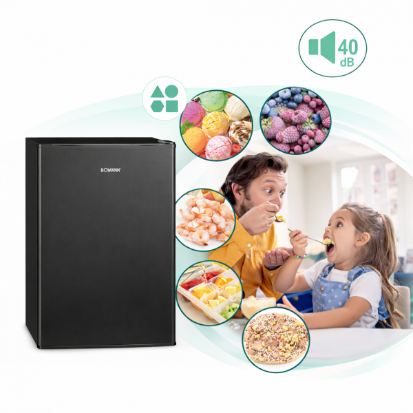 Zamrażarka podblatowa 42L Bomann GB 7236 (czarna)