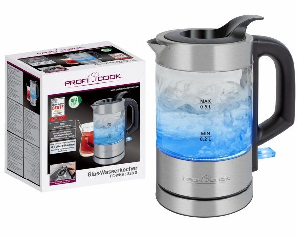 Czajnik elektryczny szklany 0.5 L ProfiCook PC-WKS 1228 G