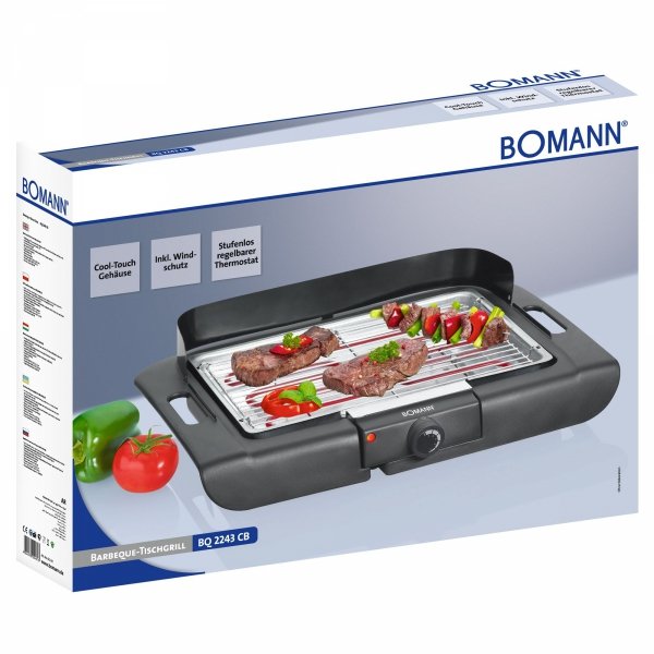 Grill elektryczny stołowy barbecue Bomann BQ 2243 CB