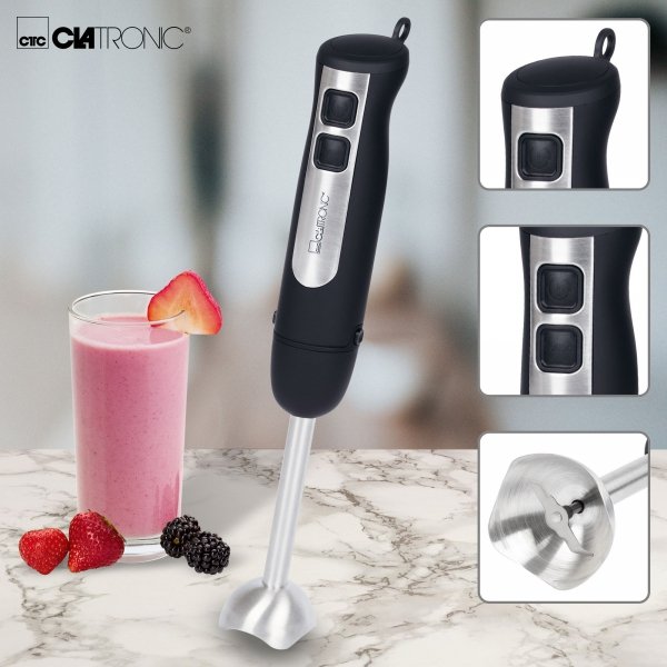 Blender ręczny, wielofunkcyjny, metalowy, mocny Clatronic SM 3739