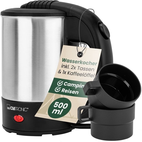 Czajnik elektryczny podróżny 0,5L BPA FREE Clatronic WKR 3624