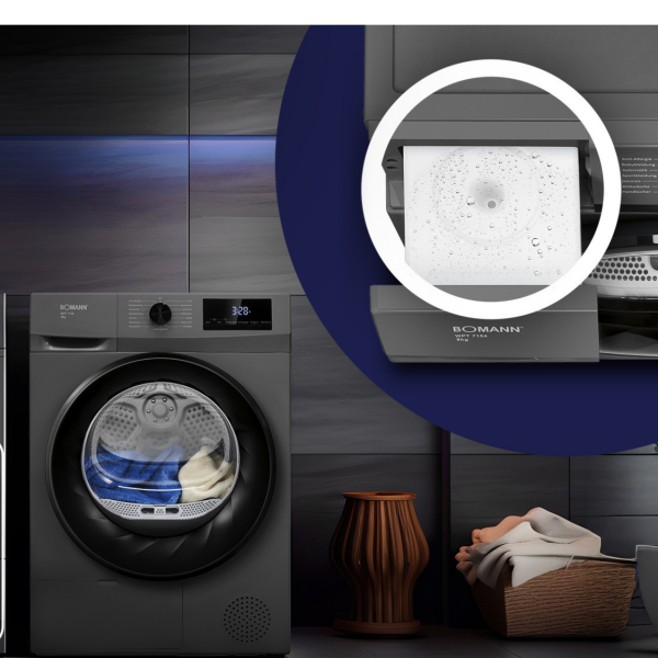 Suszarka bębnowa z pompą ciepła Bomann WPT 7154 (antracyt)