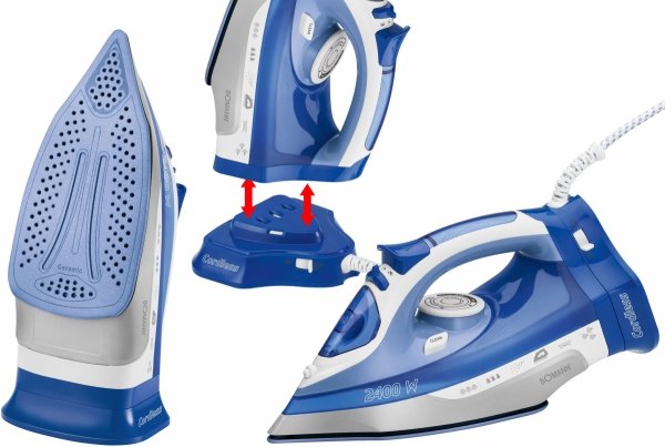 Bezprzewodowe żelazko ceramiczne 2400W Bomann DB 6006 CB