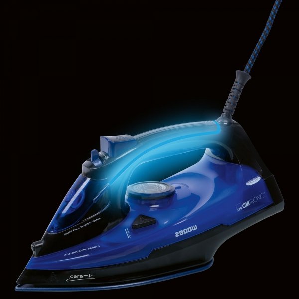 Żelazko parowe, ceramiczne z samooczyszczaniem, mocne 2800 W Clatronic DB 3755