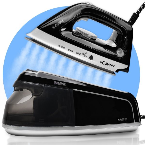 Żelazko ze stacją parową Bomann DBS 6034 CB (czarny)