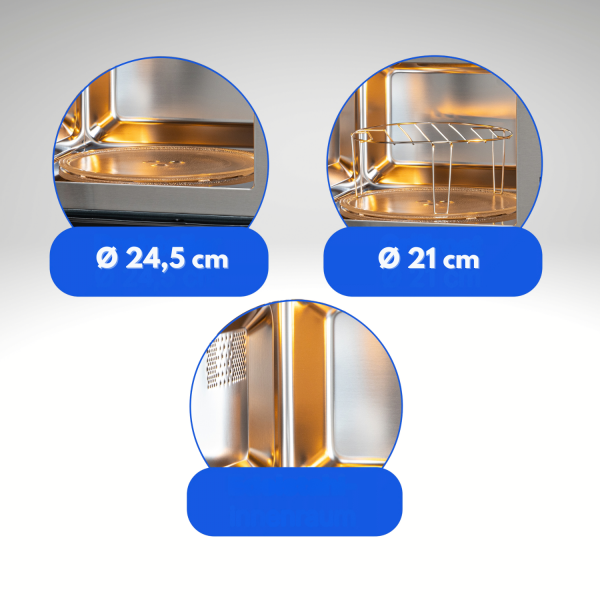 Kuchenka mikrofalowa z grillem, do zabudowy Bomann MWG 2215 EB (czarny)