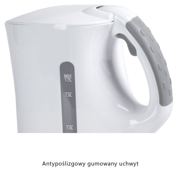 Czajnik elektryczny bezprzewodowy 1,7L Clatronic WK 3445 (biały)