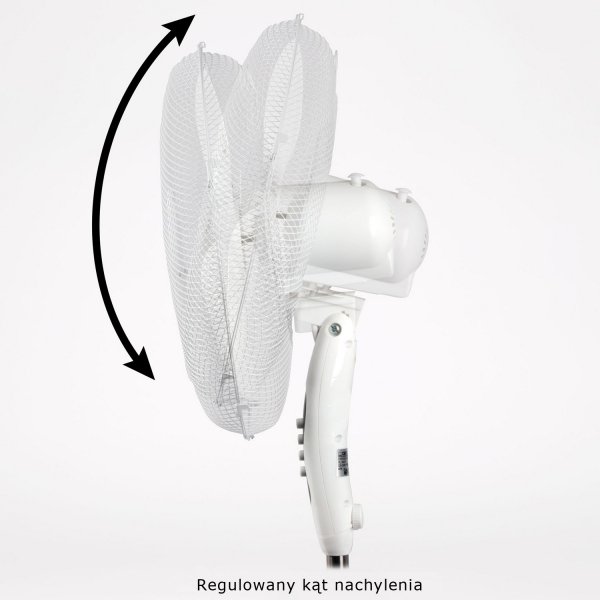Wentylator stojący wiatrak podłogowy Clatronic VL 3603 S (Ø40cm, wys.125cm, biały)